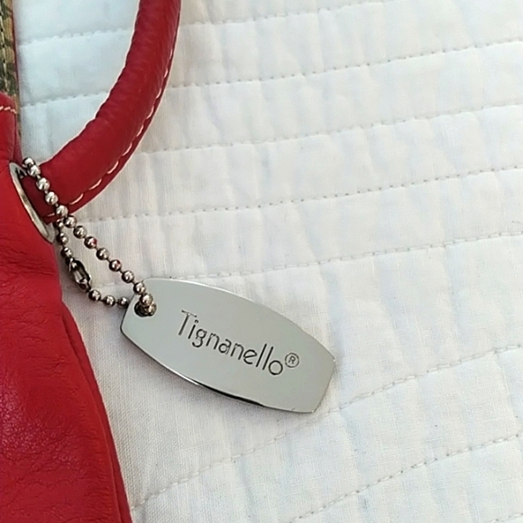 Tignanello Red Leather Small Crossbody Bag - Picture 3 of 8